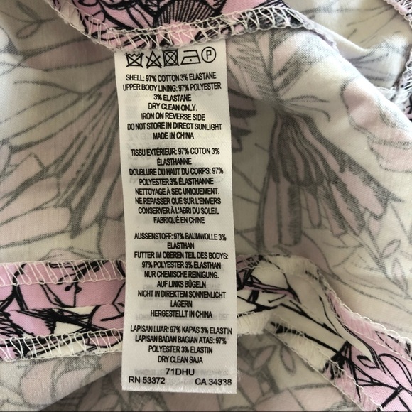 French Connection flight of fancy cap sleeve cotton mini floral dress size 4 - Picture 8 of 8